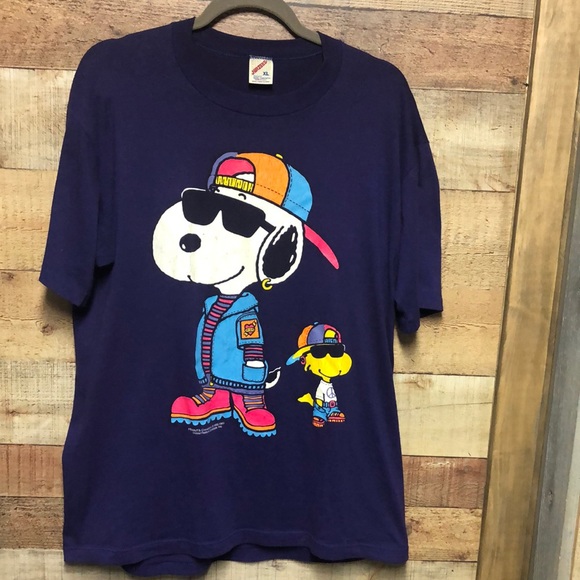 Peanuts Other - VINTAGE Peanuts 1958 1965 T-SHIRT Snoopy Woodstock